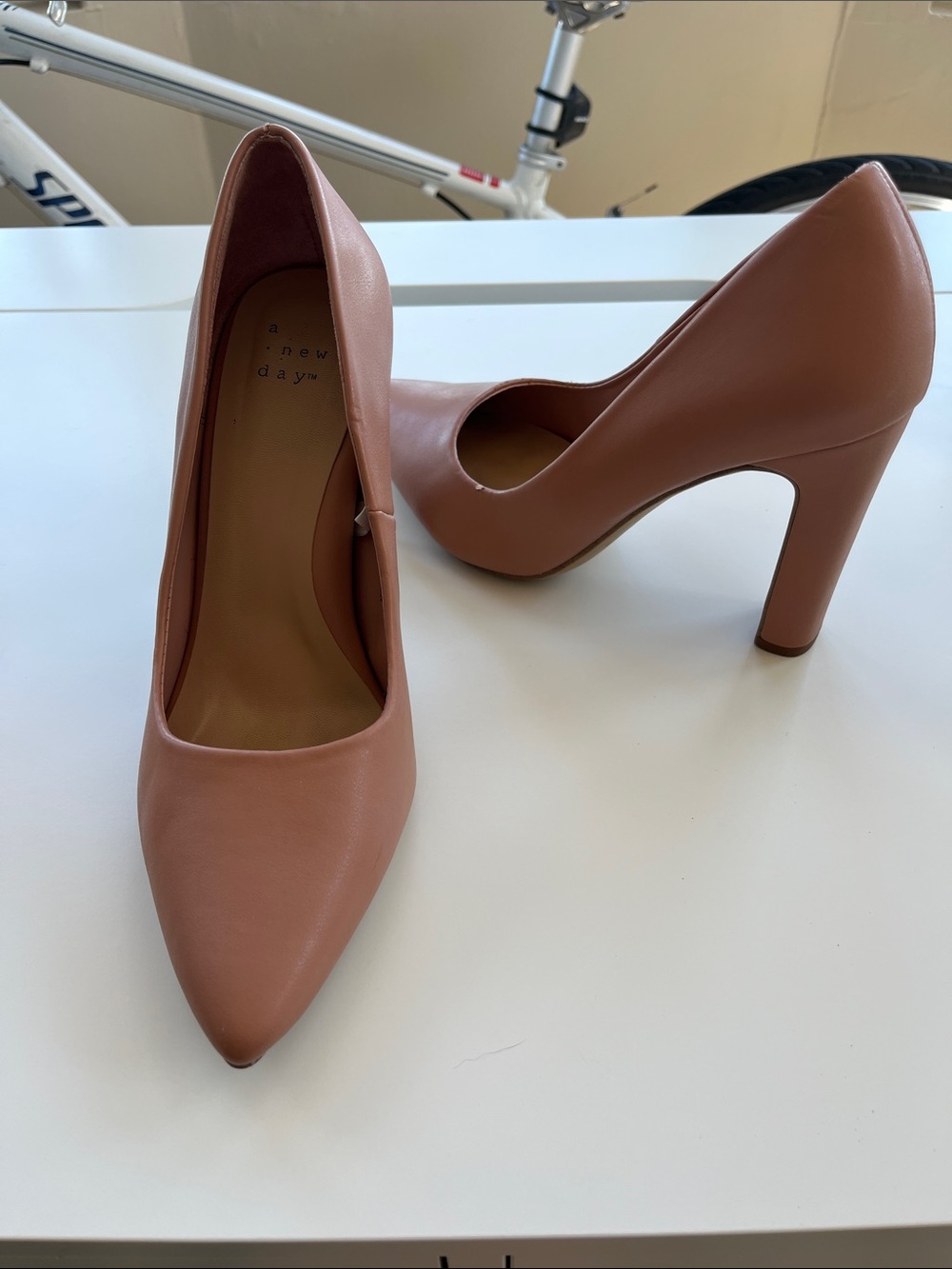 a new day Mauve-Tan Pointed Toe High Heel Pumps